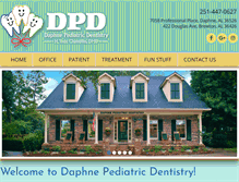 Tablet Screenshot of daphnepediatricdentistry.com